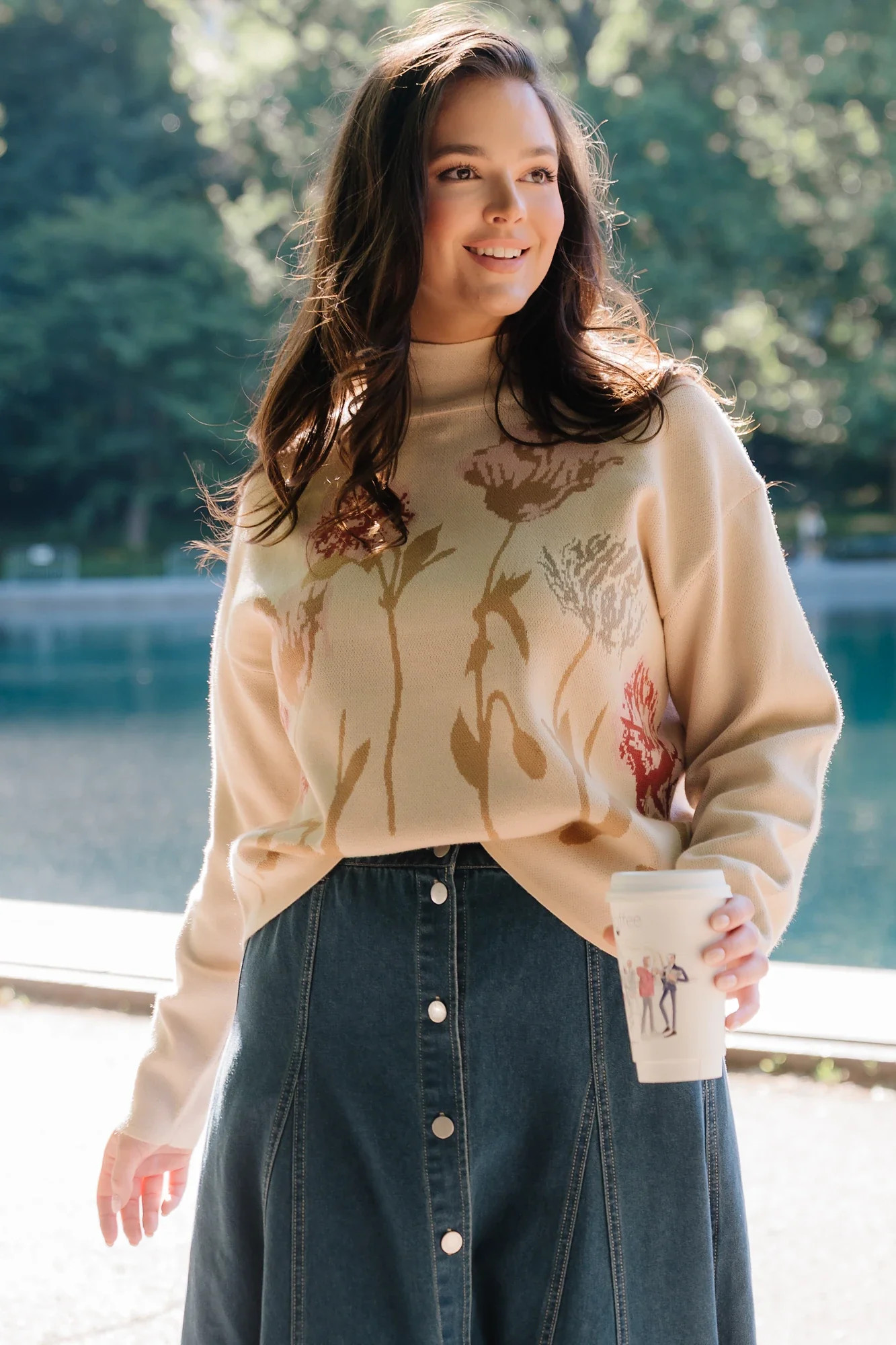 Marlowe Flower Sweater | Natural | Baltic Born