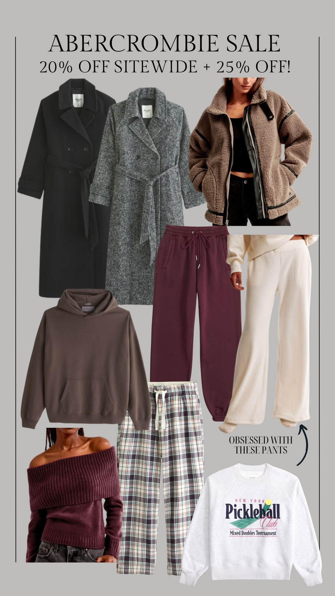 Abercrombie sale - 20% off sitewide + extra 25% off with code: JENREED 

Abercrombie favorites, Abercrombie hoodie, gift for him, kids camo pants, gift for her, gray sweatpants, af sale, Abercrombie sale, Christine Andrew 

#LTKFindsUnder50 #LTKSaleAlert #LTKGiftGuide