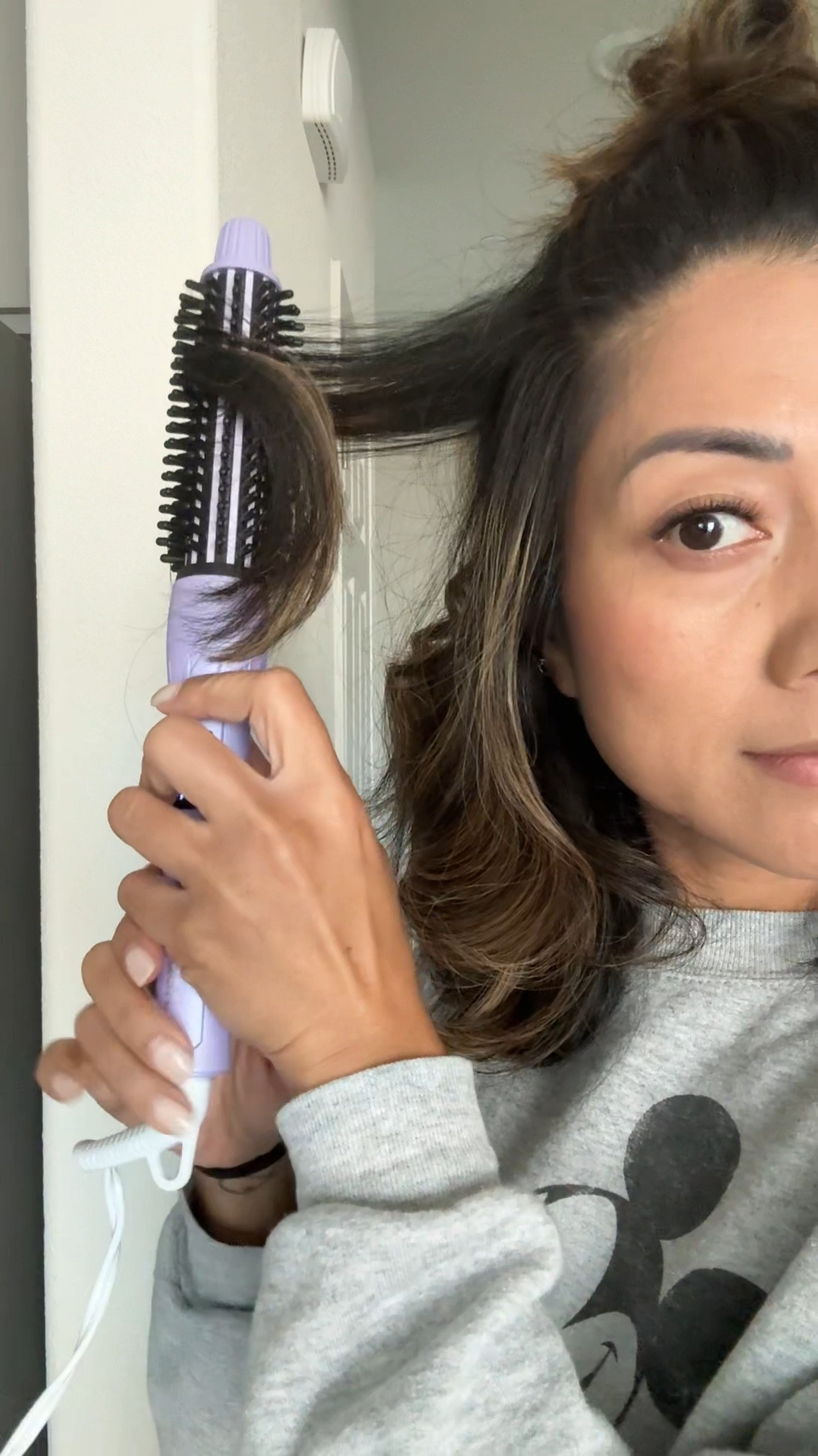 This curling iron brush smoothed out my frizz and gave my hair a lot of volume! Love the cool touch bristles!

#LTKCon #LTKOver40 #LTKBeauty