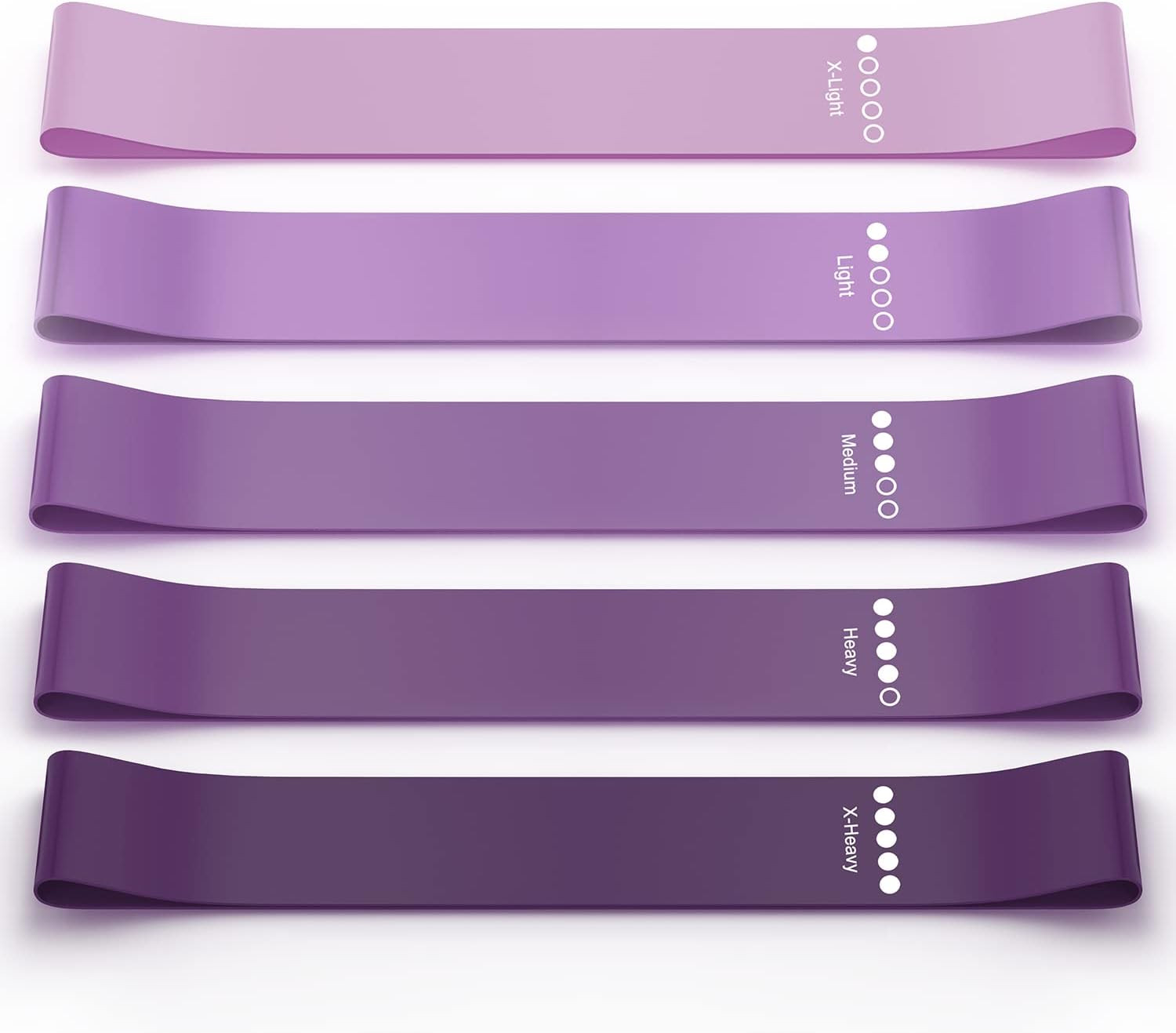 Resistance Bands, Exercise Workout Bands for Women and Men, 5 Set of Stretch Bands for Booty Legs... | Amazon (US)