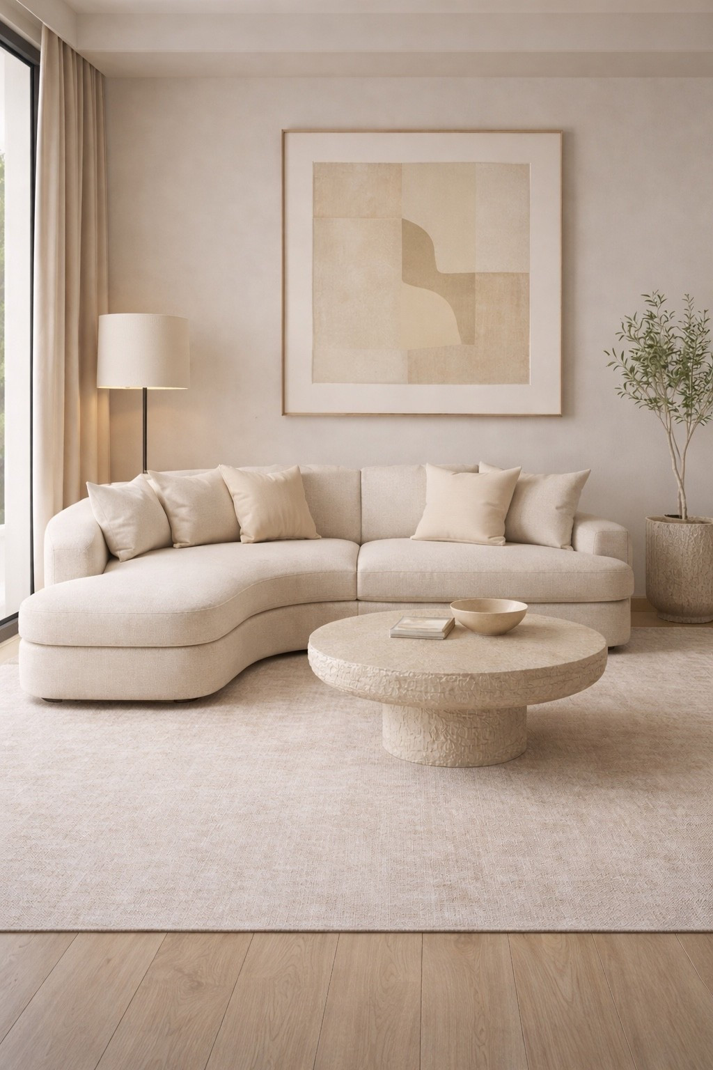 Elegant modern living room featuring a curved sofa, sculptural coffee table and soft beige tones.
A calm, minimal interior designed for warmth, balance and timeless style.
#modernlivingroom
#curvedsofa
#neutralhome
#beigeinterior
#minimalinterior
#softmodern
#luxuryinteriors
#interiorinspiration


#LTKGiftGuide #LTKmorningroutine #LTKHome