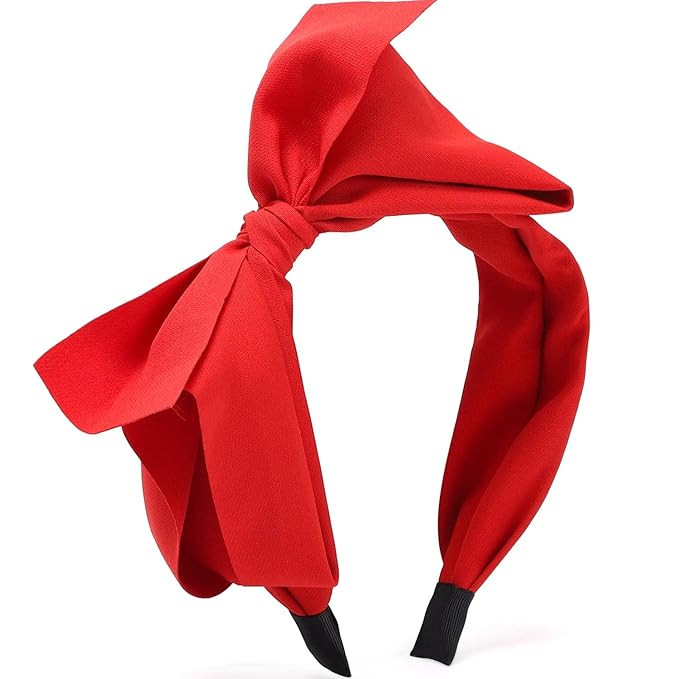 WantGor Bow Headbands for Women, Big Bowknot Hair Hoop Women Knotted Wide Turban Headbands Hair B... | Amazon (US)