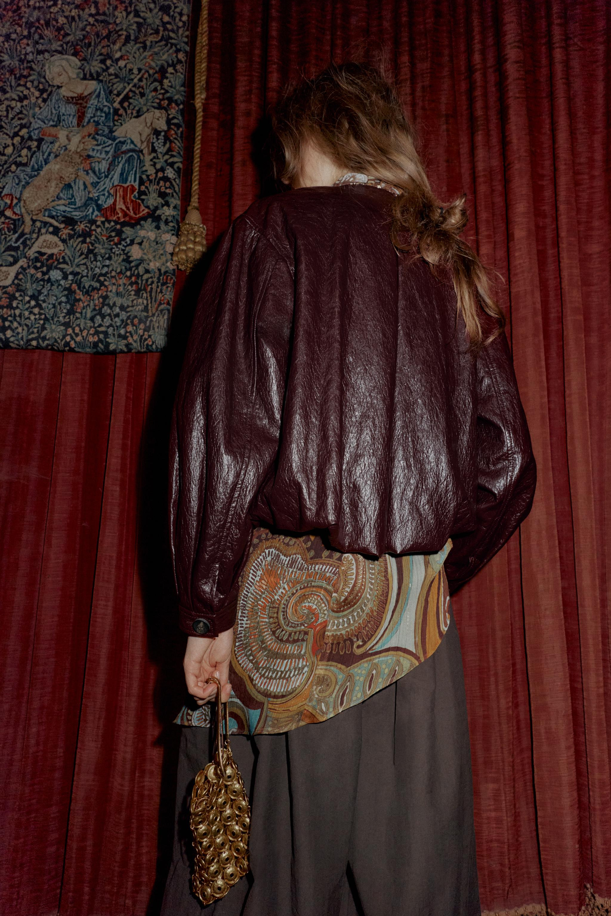 FAUX LEATHER PUFF BOMBER JACKET | Zara US