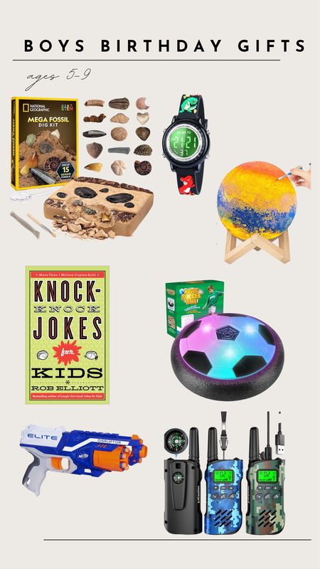 Rounded up some birthday gift ideas for boys ages 5-9!

Boys gifts, birthday gifts for boys 5-9, big kid gifts, soccer gifts, craft gift ideas, presents for boys 

#LTKfindsunder100 #LTKkids #LTKfamily