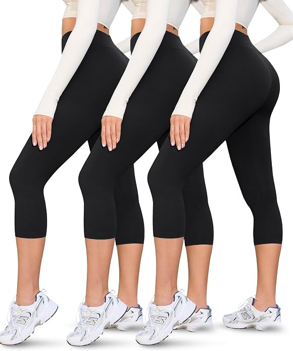 VALANDY Creamlush 3 Pack High Waisted Leggings for Women Buttery Soft | Amazon (US)