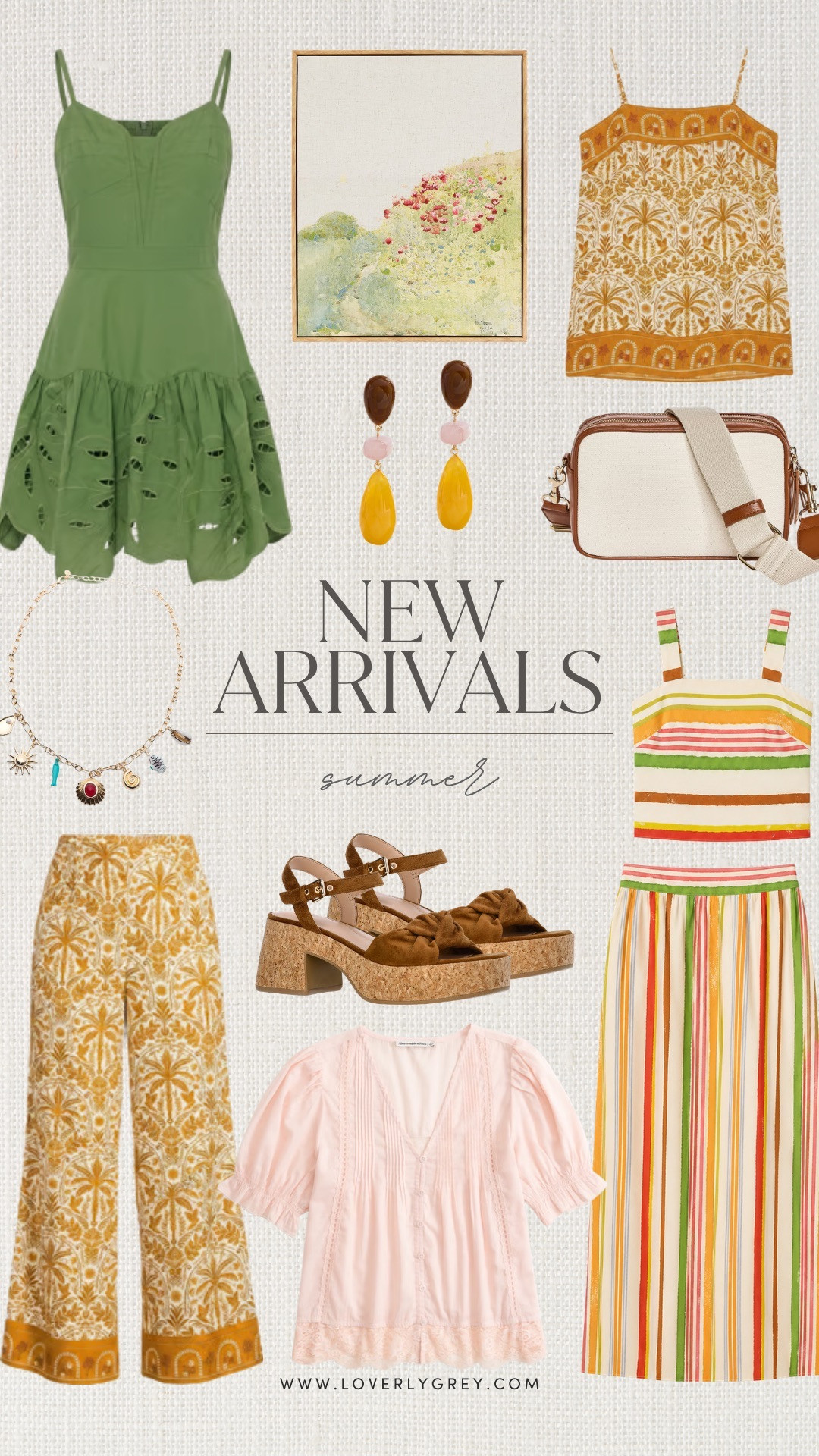 These summer new arrivals are 10/10! Loving this color palette and all the tropical vibes! Such fun and vibrant pieces to take you on your next getaway.

Loverly grey, vacation outfit ideas, resort wear, farm rio inspired look alike palm dress, striped maxi skirt set, walmart fashion finds, pink ruffle blouse, target style finds, dillard's summer home decor, walmart home finds, affordable summer style 

 #LTKSeasonal #LTKHome #LTKTravel