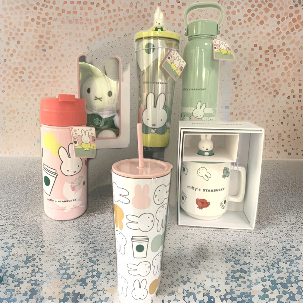 Miffy x Starbucks LTO Collab 6pc Collection 5 Cups Box Plush Limited Edition | eBay | eBay US