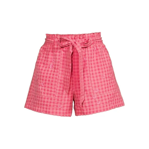 Time and Tru Women’s Paperbag Waist Short | Walmart (US)