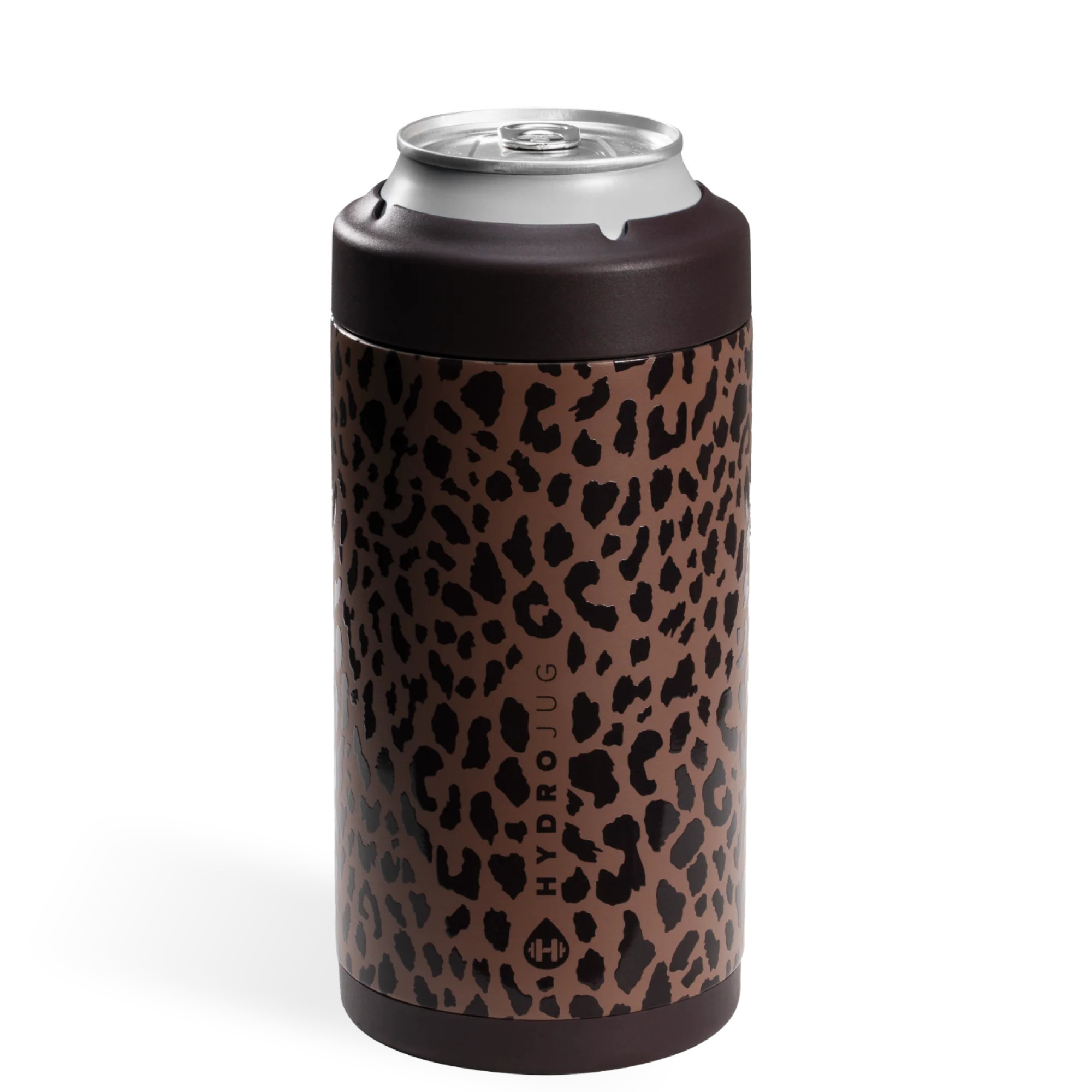 Brown Leopard HydroJug 16 oz Can Cooler | Tennessee Jane