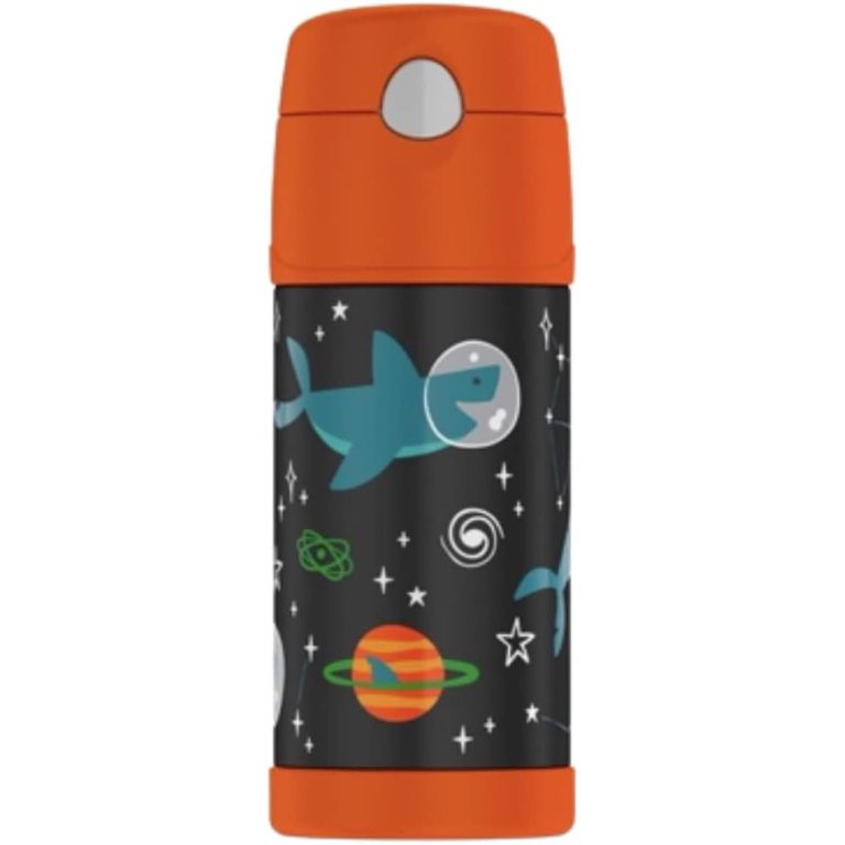 THERMOS FUNTAINER F4101 Stainless Steel Kids Bottle, 12 Ounce, Space Shark - Walmart.com | Walmart (US)
