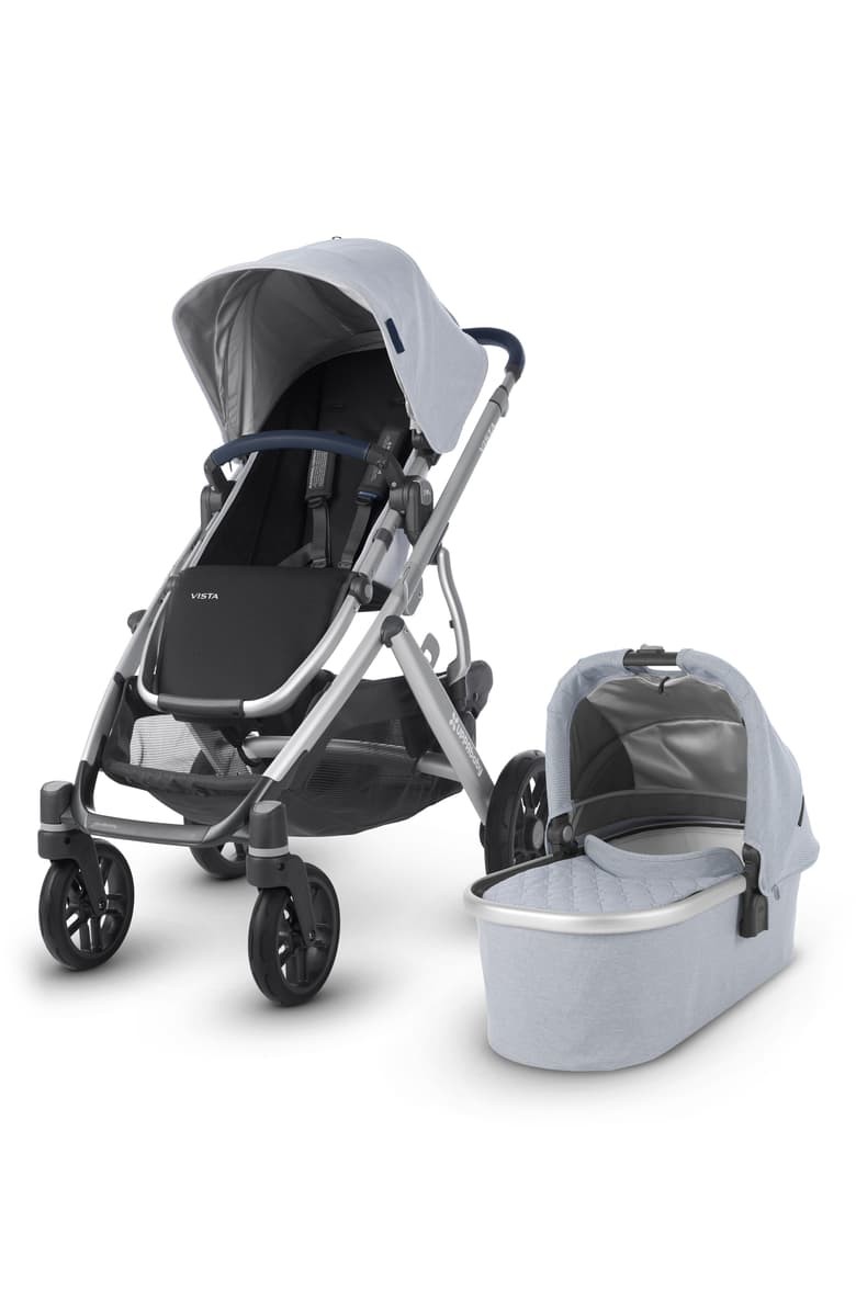 VISTA Aluminum Frame Convertible Complete Stroller with Leather Trim | Nordstrom