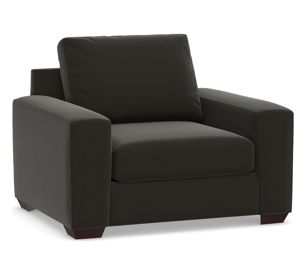 Big Sur Square Arm Upholstered Armchair | Pottery Barn (US)