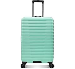U.S. Traveler Boren Polycarbonate Hardside Rugged Travel Suitcase Luggage with 8 Spinner Wheels, ... | Amazon (US)