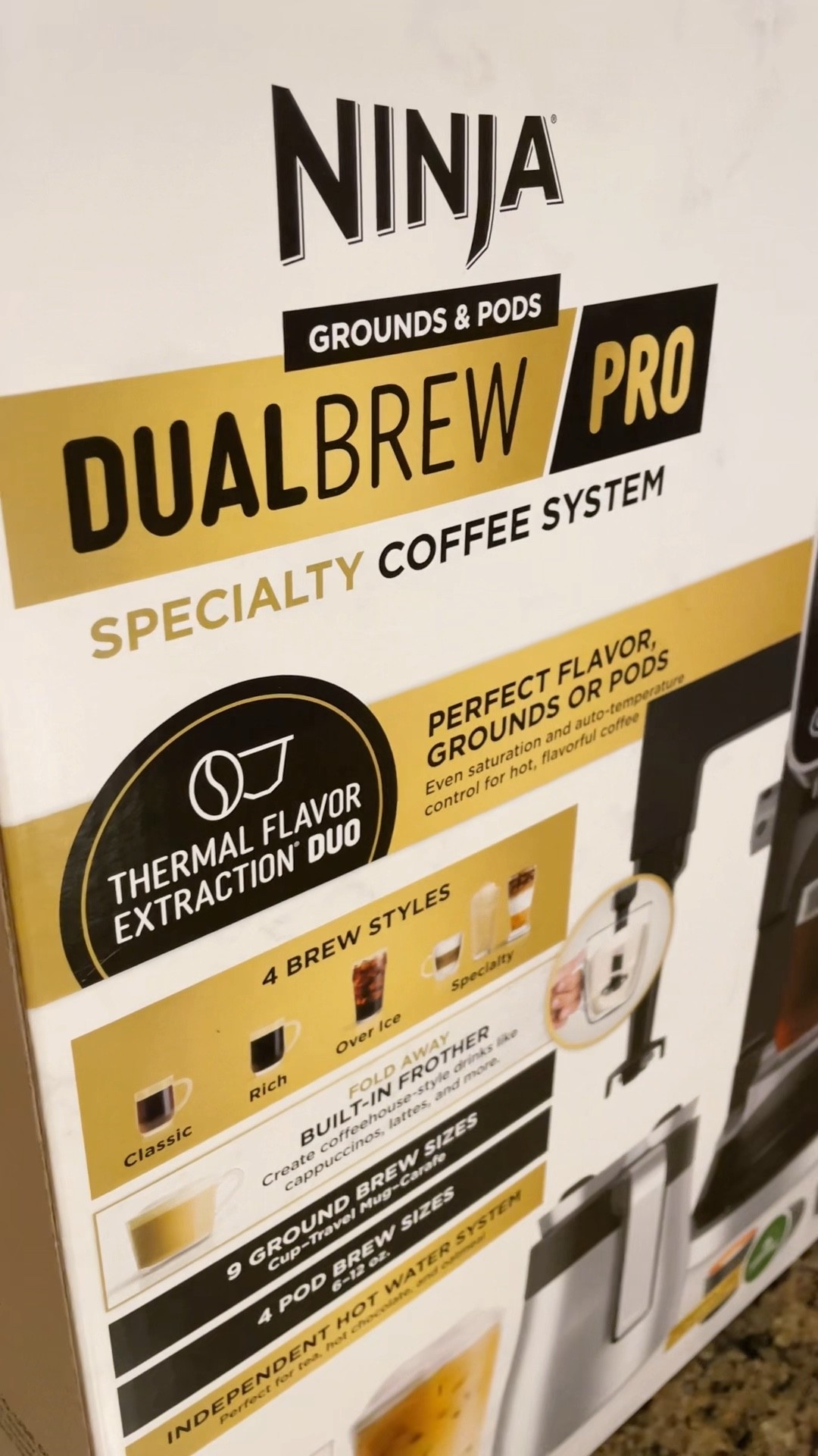 Ninja DualBrew Specialty Coffee System with Fold-Away Frother