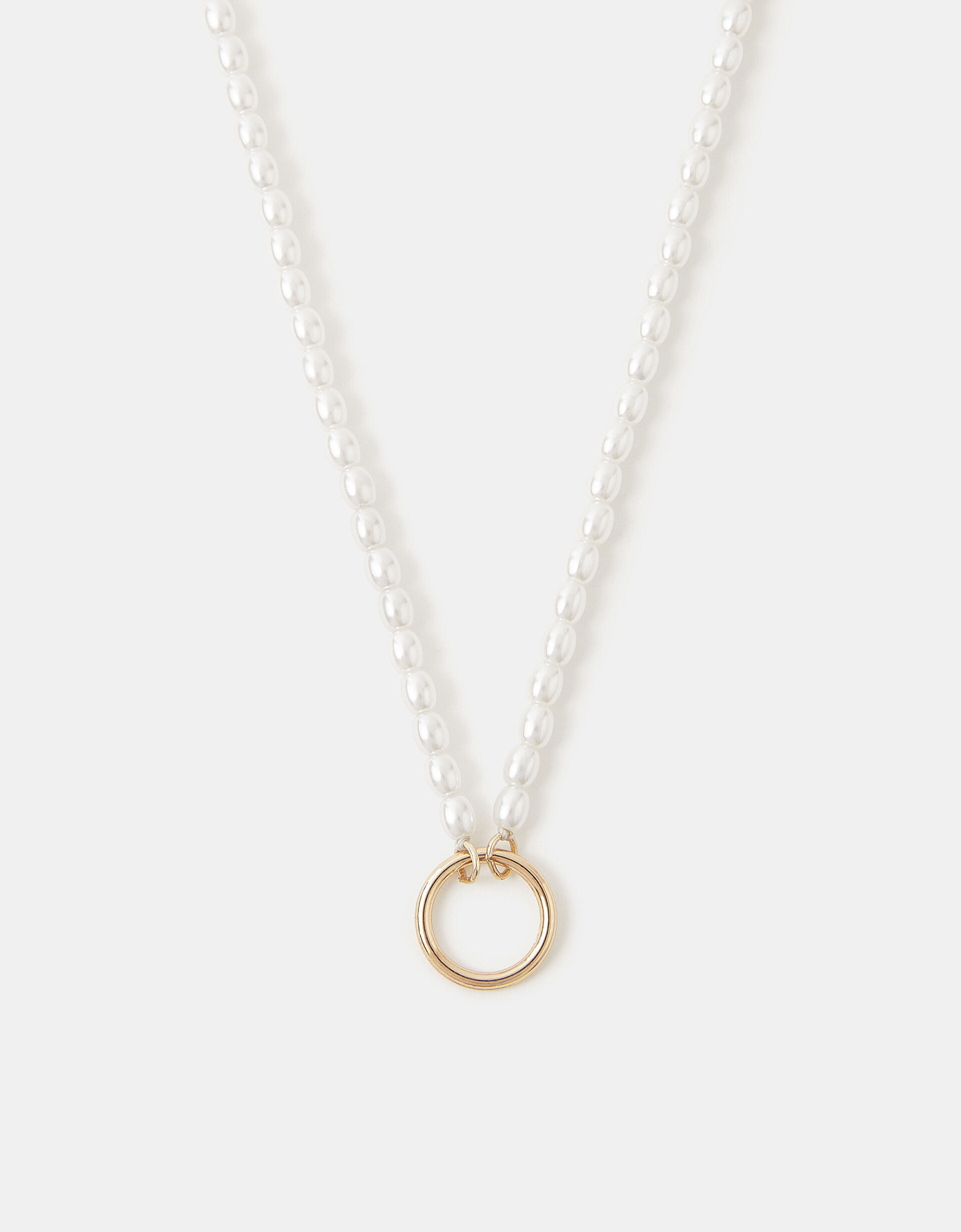 Pearl Beaded Charm Necklace | Accessorize (Global)