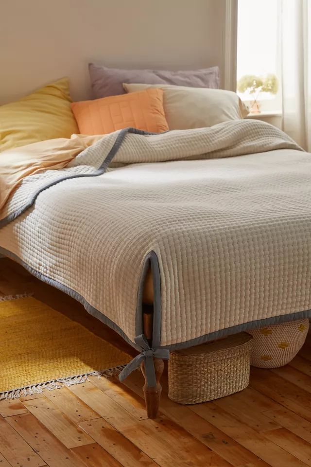 Colby Corner Tie Bed Blanket | Urban Outfitters (US and RoW)