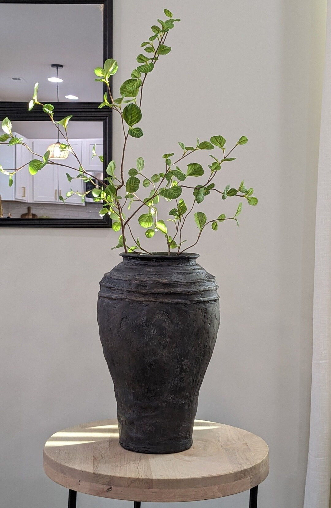 Handmade Vintage Aged Vase, Decorative Rustic Vase, Hand Painted Vessel - Etsy | Etsy (US)