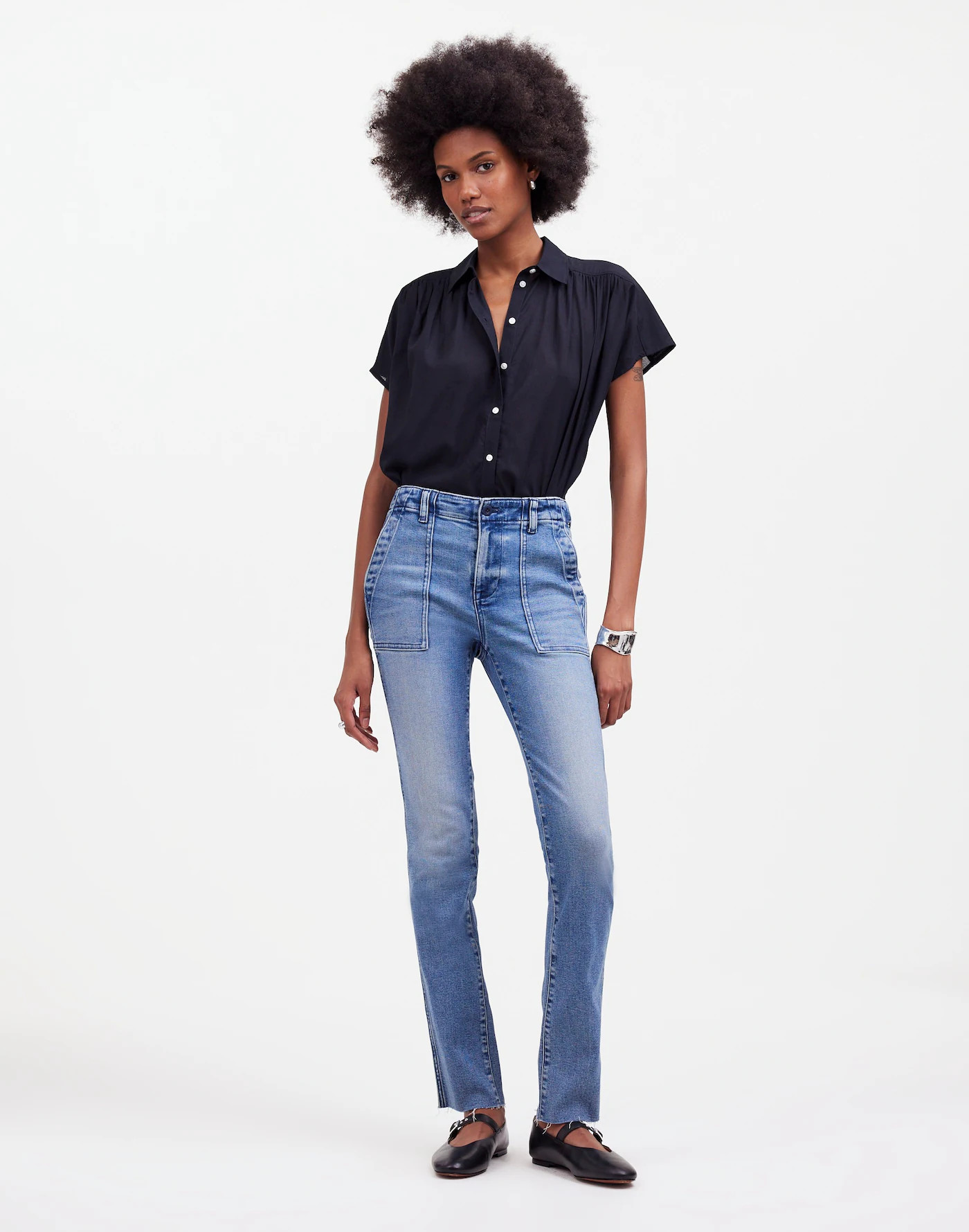 Cap-Sleeve A-Line Top | Madewell | Madewell