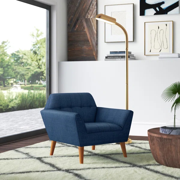 Petrin Modern Button Tufted Lounge Chair | Wayfair North America