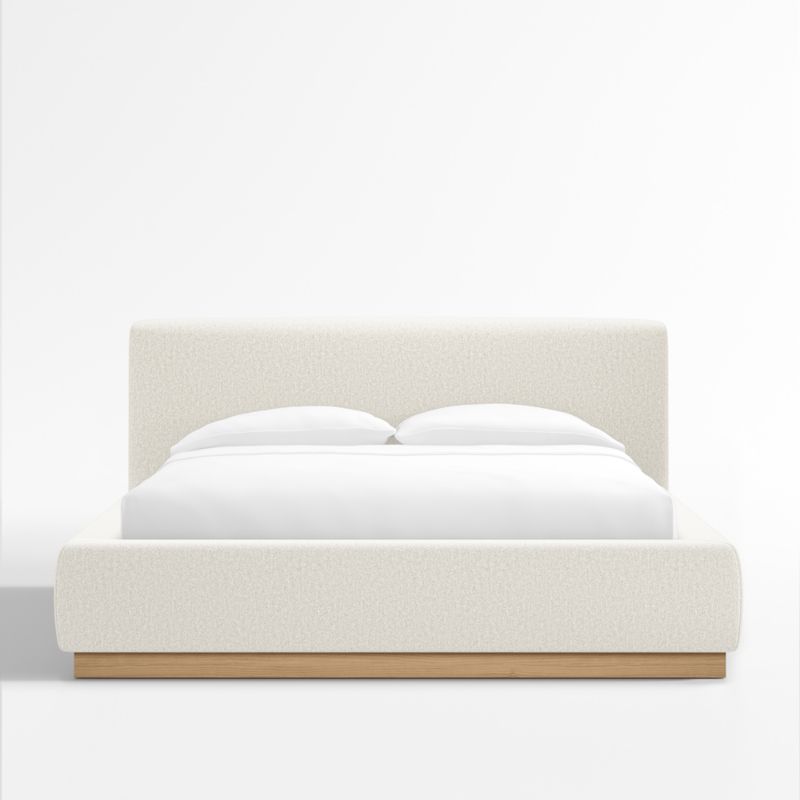 Gather Ivory Upholstered Bed | Crate & Barrel | Crate & Barrel