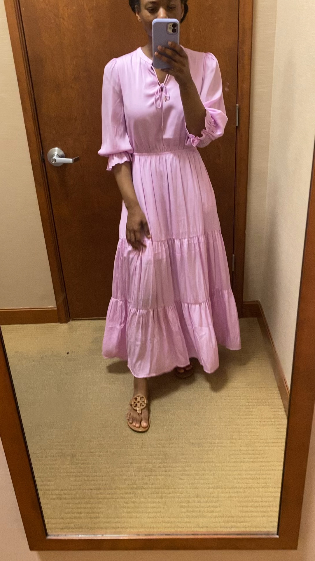 A little spring dress try on   
I love this lavender color. Runs true to size  

#LTKstyletip #LTKSeasonal #LTKfindsunder100