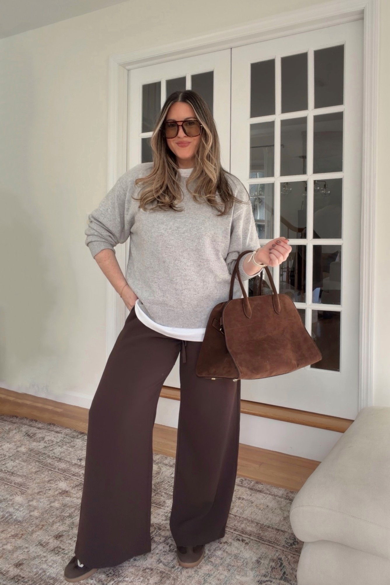 Aritzia staples! M in tee and pants, sized up to L in sweater  

Winter outfit idea, winter outfits, Aritzia lodge pants, cold weather outfit, business casual, workwear outfit, casual outfit 

#LTKSeasonal #LTKootd #LTKWorkwear