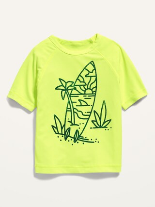 Unisex Graphic Short-Sleeve Rashguard Swim Top for Toddler | Old Navy (US)