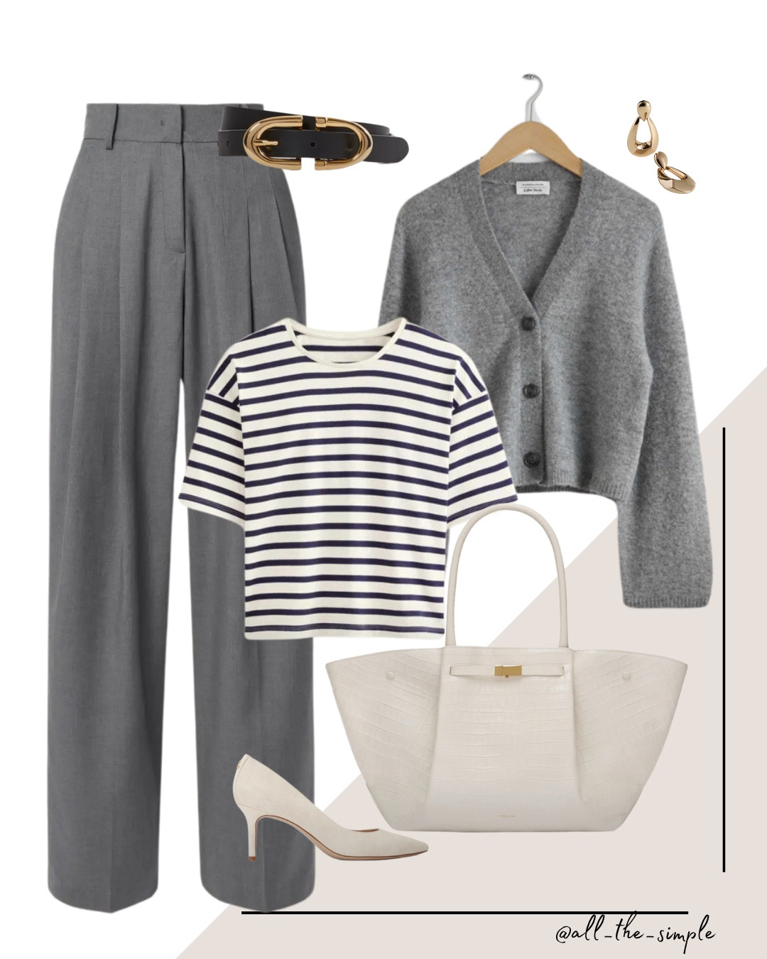 4 outfits with wide leg trousers 🙌