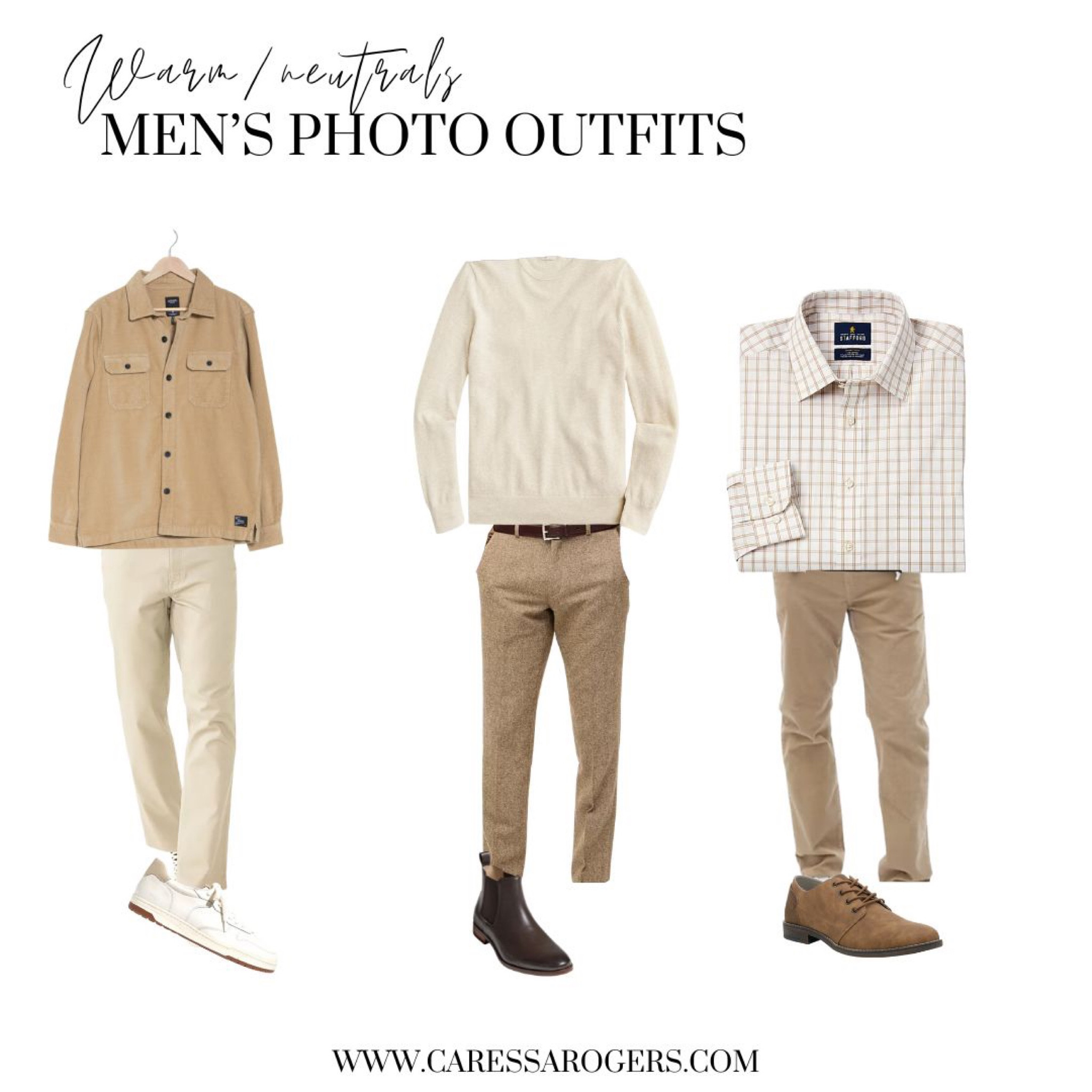 Not sure what to dress the men in your life for photos, these neutral outfits pair beautifully with so many color schemes. 

#LTKHoliday #LTKmens #LTKstyletip