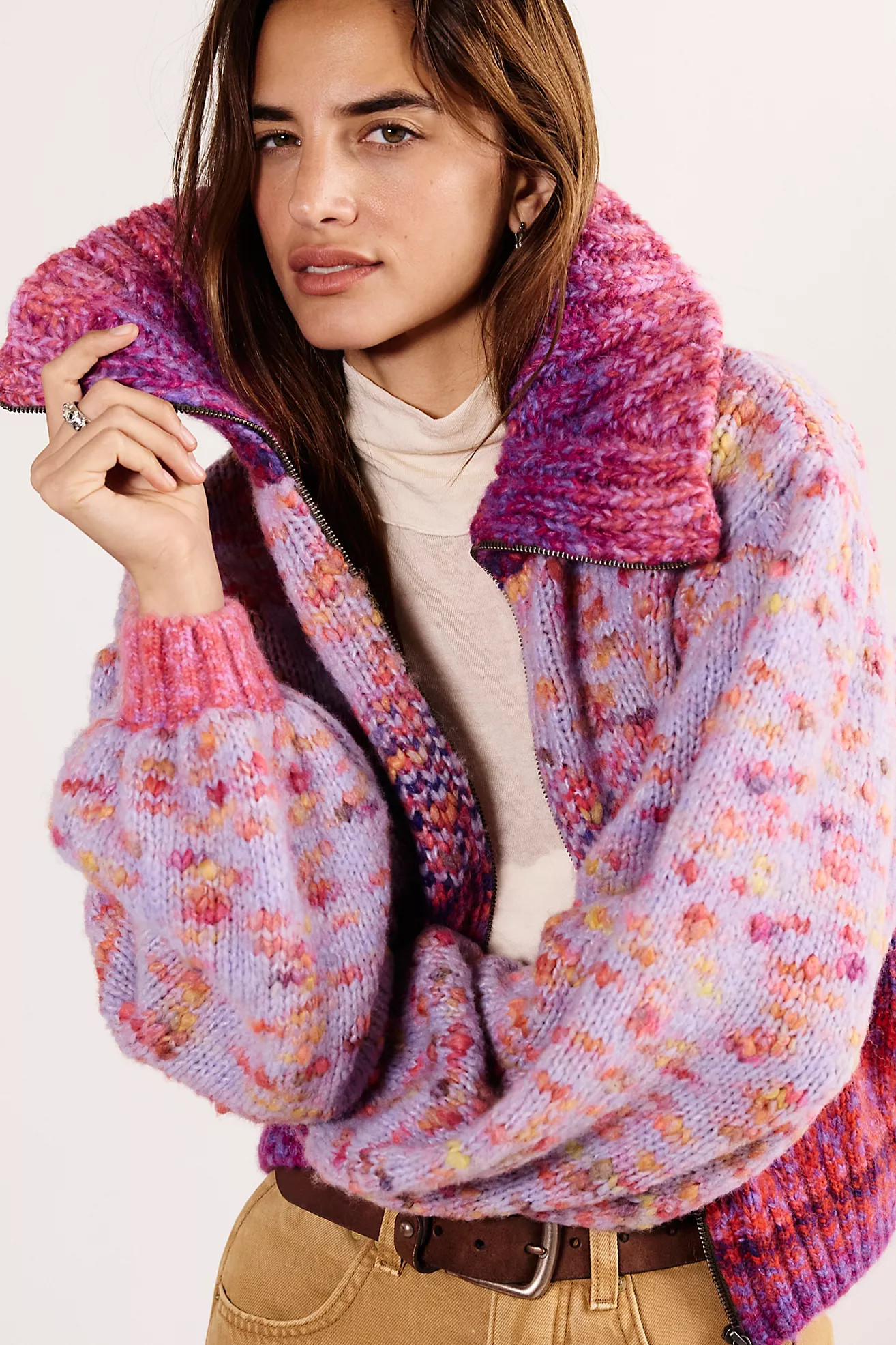 Sugar And Sweets Knit Bomber | Free People (Global - UK&FR Excluded)