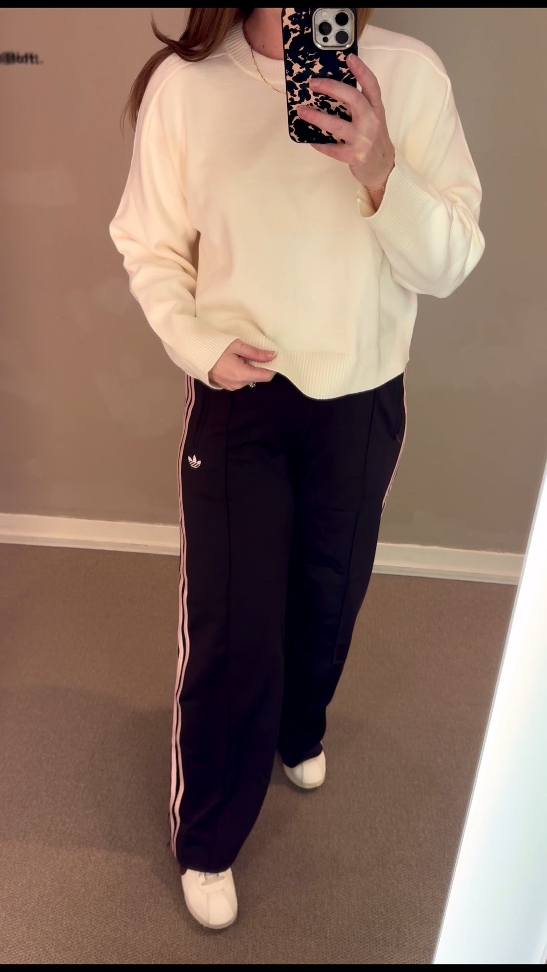 @loft Loft Lou and Grey soft oversized sweater, track pants, adidas track pants, true autumn, soft autumn, dark autumn, hocautumn, color analysis, ivory, off white, mom style, sports mom, midsize, brown track oats, tall

#LTKTall #LTKmomlife #LTKMidsize