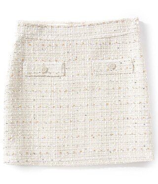 Guess Big Girls Tweed Boucle Mini Skirt | Dillard's | Dillard's