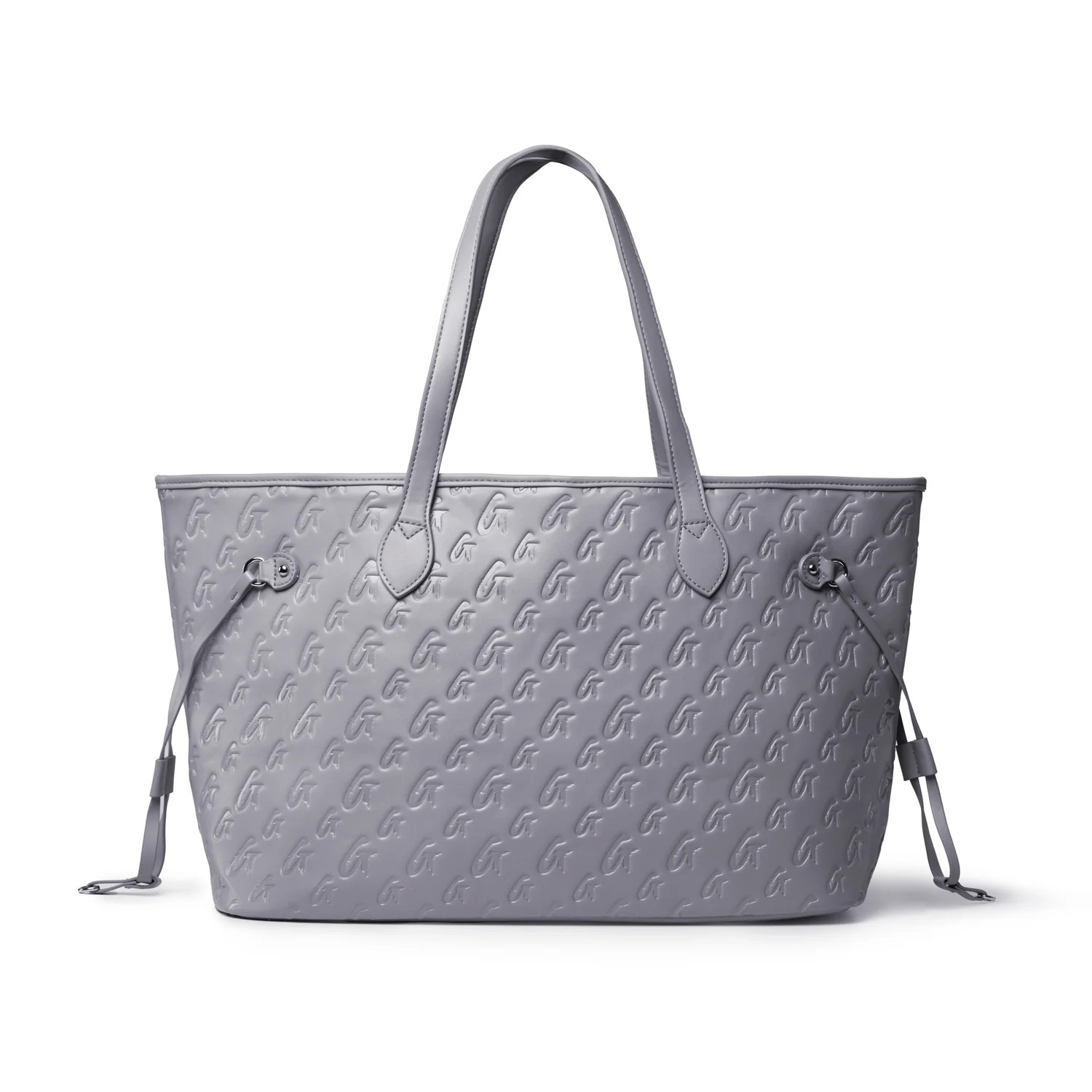 MONOGRAM GLAM TOTE - GRAY | Glam-Aholic Lifestyle