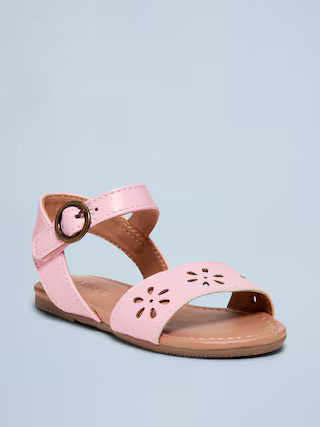 Faux-Leather Perforated Sandals for Toddler Girls | Old Navy (US)