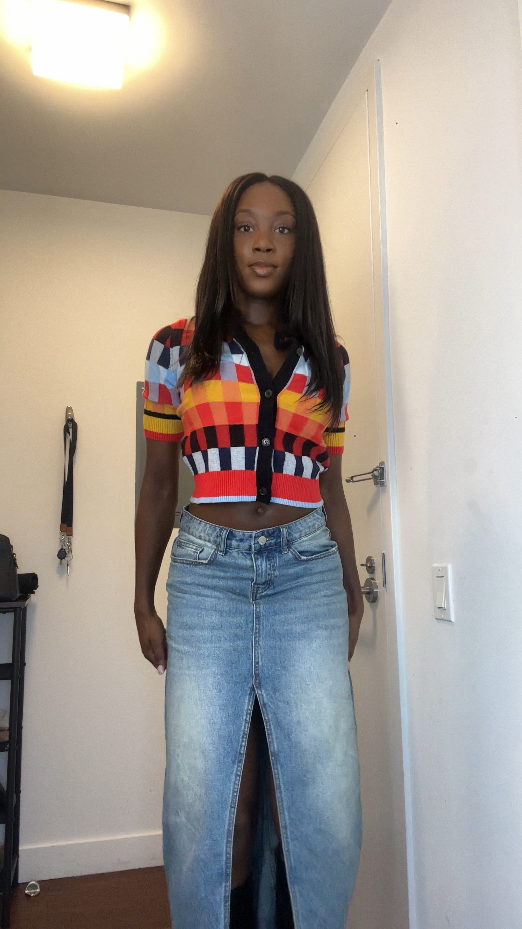 Maxi denim skirt outfit with leather boots 

#LTKsalealert #LTKstyletip #LTKfindsunder100