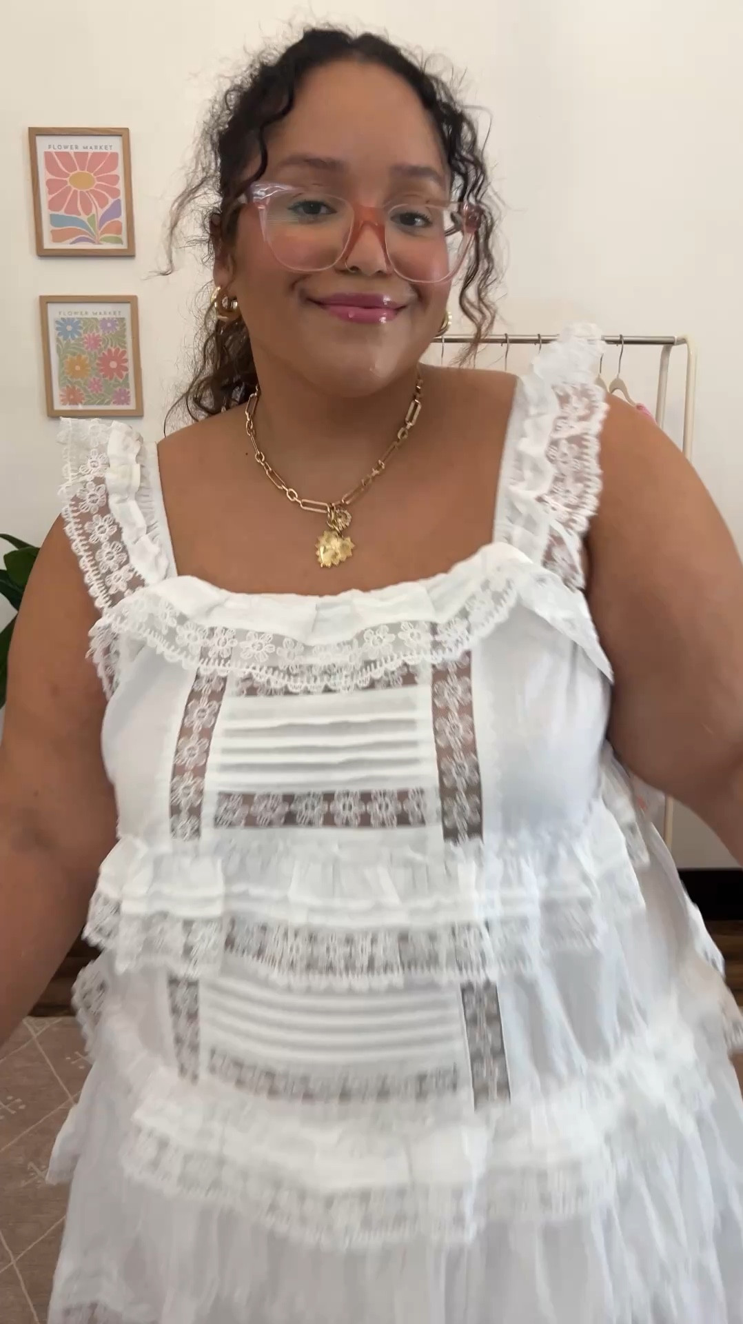 Amazon or Free people? Ruffle white lace romper on a size 16 
Wearing the XXL 

#LTKSeasonal #LTKWatchNow #LTKPlusSize