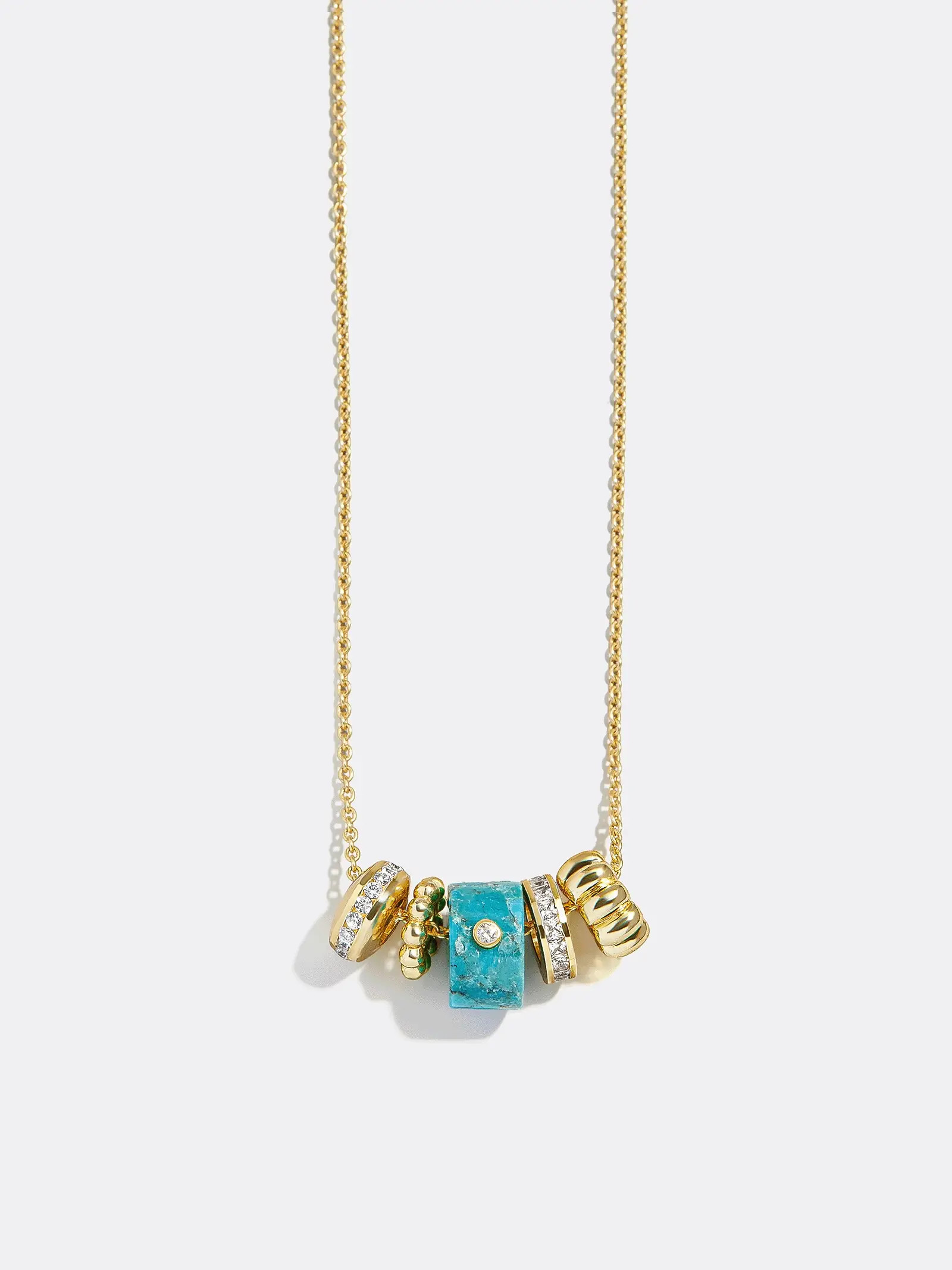 Beaded Custom Charm Necklace - Gold | BaubleBar
