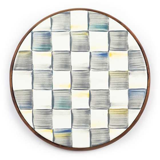 Sterling Check Large Trivet | MacKenzie-Childs
