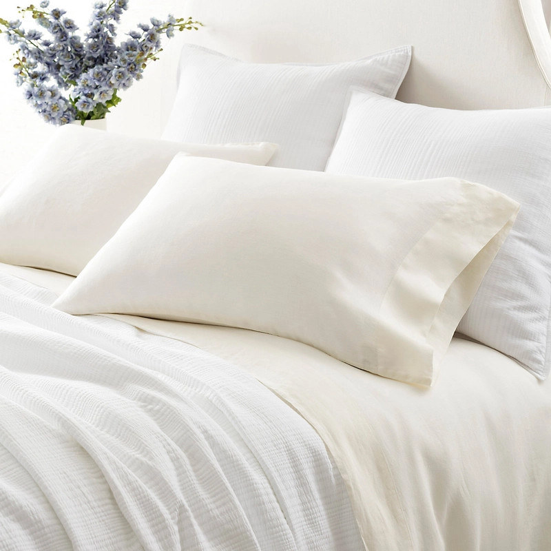 Lush Linen Ivory Sheet Set | Annie Selke