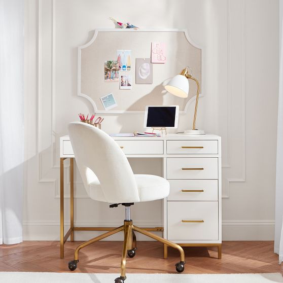 Blaire Single Pedestal Storage Desk (40") | Pottery Barn Teen