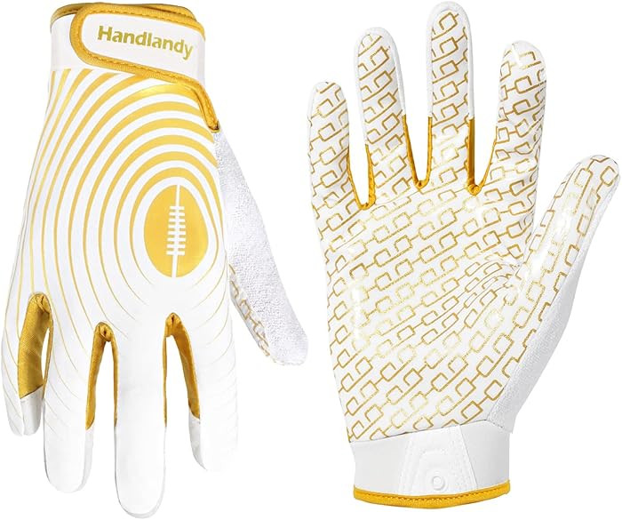 HANDLANDY Youth Football Gloves, Kids Sticky Receiver Gloves,Super Grip Football Glove Best Gift ... | Amazon (US)