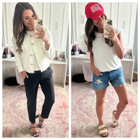 How to style a white tee

#LTKOver40 #LTKStyleTip #LTKFindsUnder50