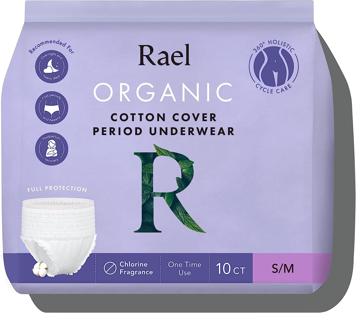 Rael Disposable Underwear for Women, Organic Cotton Cover - Incontinence Pads, Postpartum Essenti... | Amazon (US)