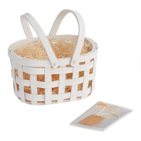 Double Handle Woven Easter Gift Basket Kit | World Market