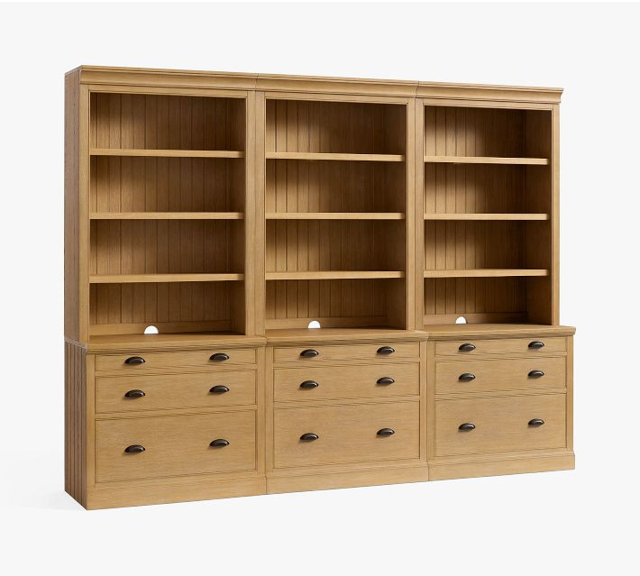 Aubrey Storage Shelf with File Cabinet (36"- 108") ​ | Pottery Barn (US)