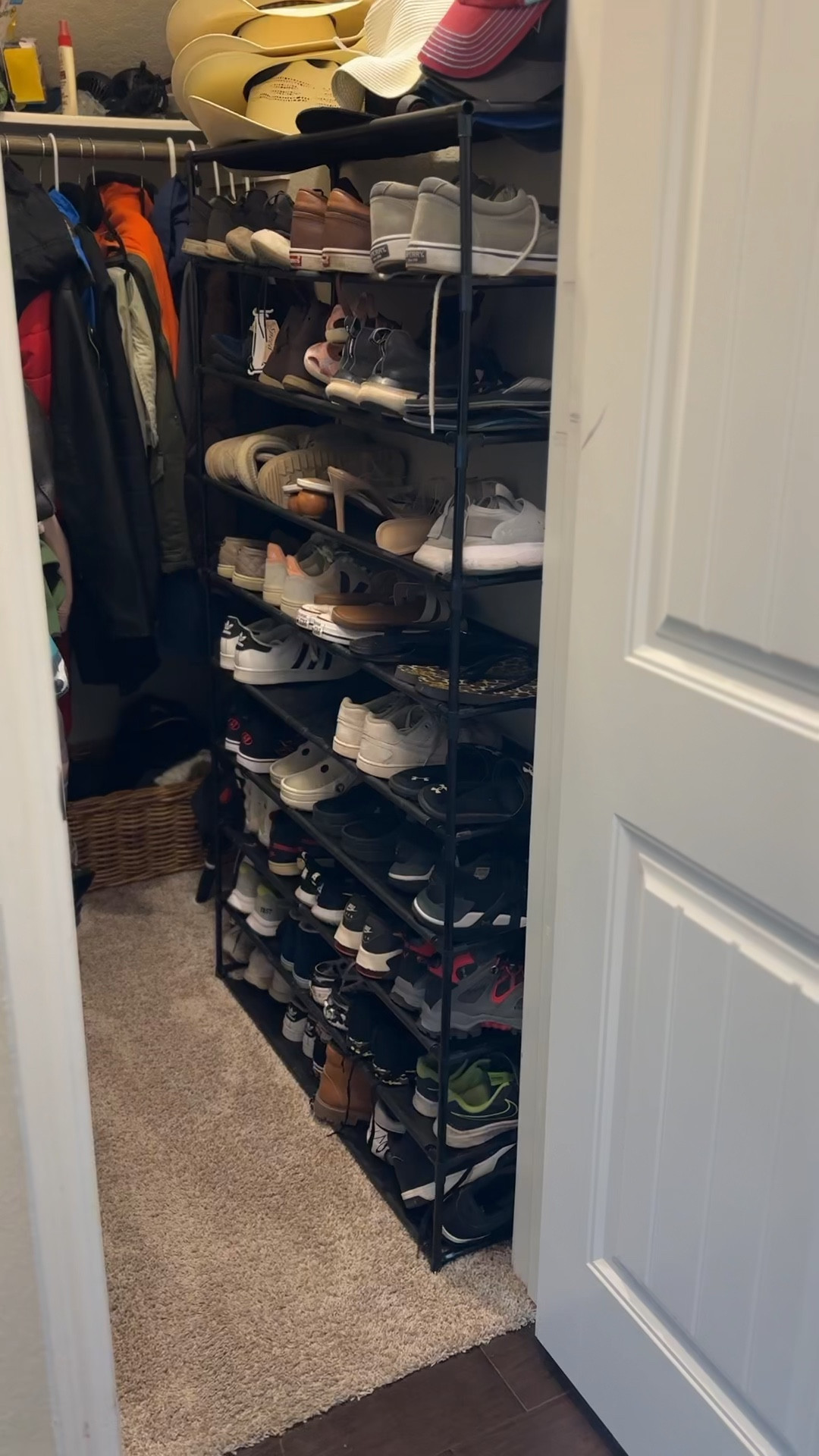 If your shoe closet looks like mine did and was completely out of hand, and needs a major shoe closet organizer - this is for you! 

Shoe closet organizers - shelves for shoes - shoe rack

#LTKshoecrush #LTKunder50 #LTKhome