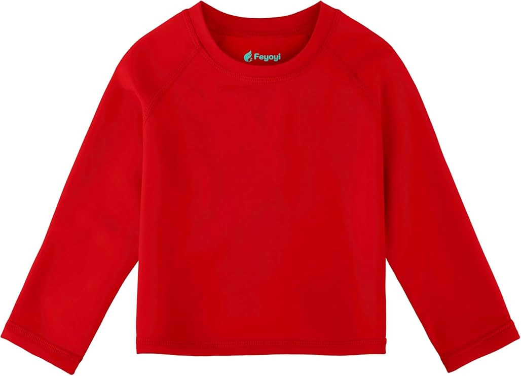 Baby Todder Rash Guard Shirts SPF Long Sleeve Swim Shirts Sun Protection Rashguard Swimwear for B... | Amazon (US)