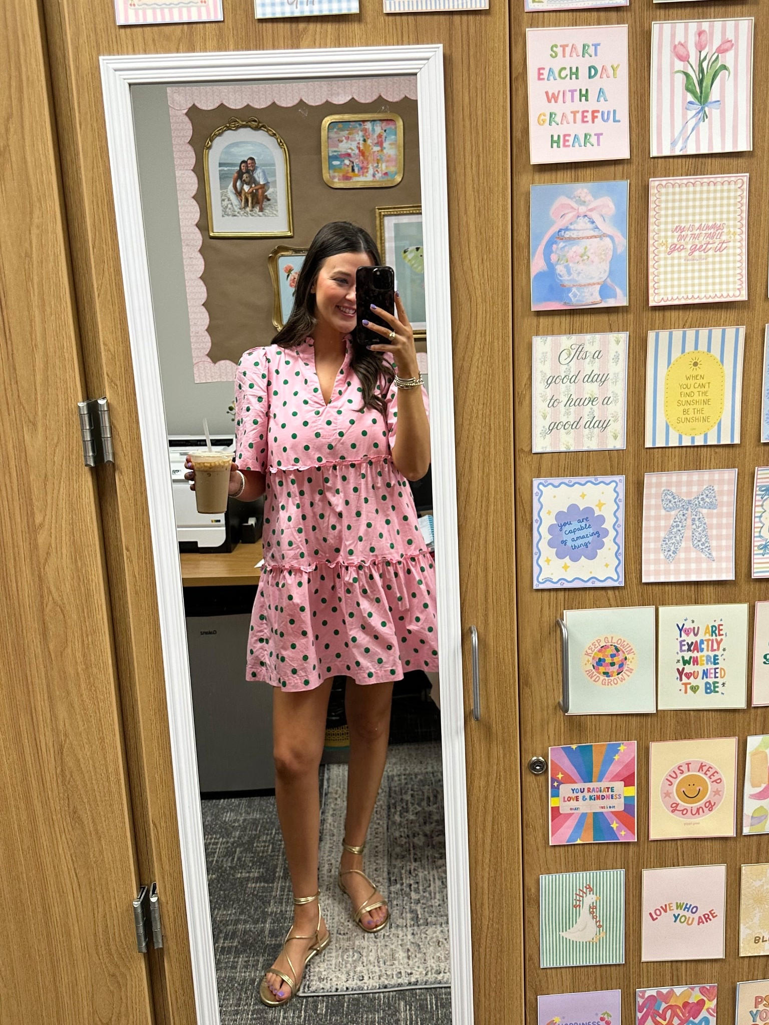 teacher ootd! 🩷🌷 wearing a M! 