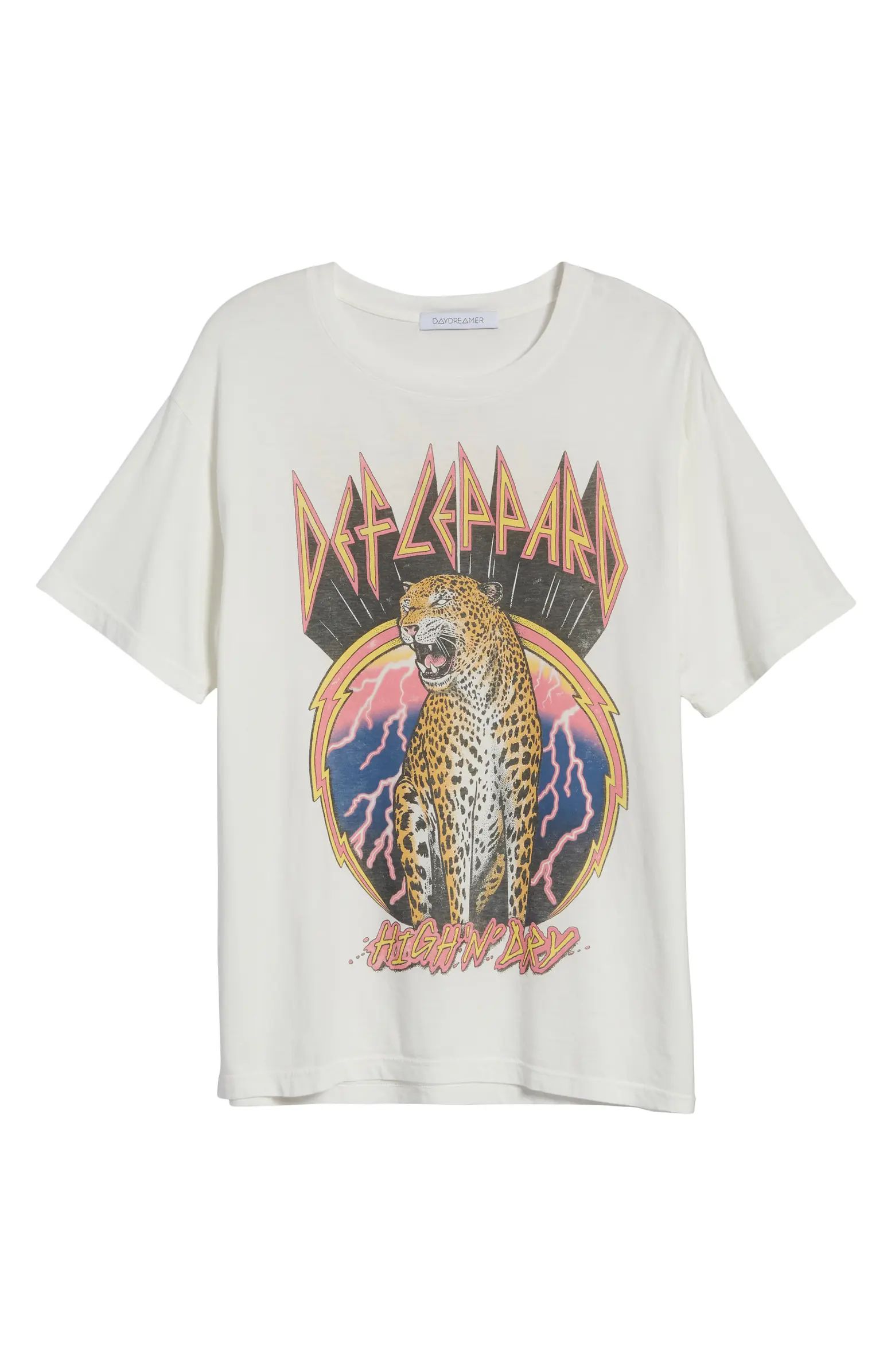 Def Leppard High 'N' Dry Graphic Tee | Nordstrom