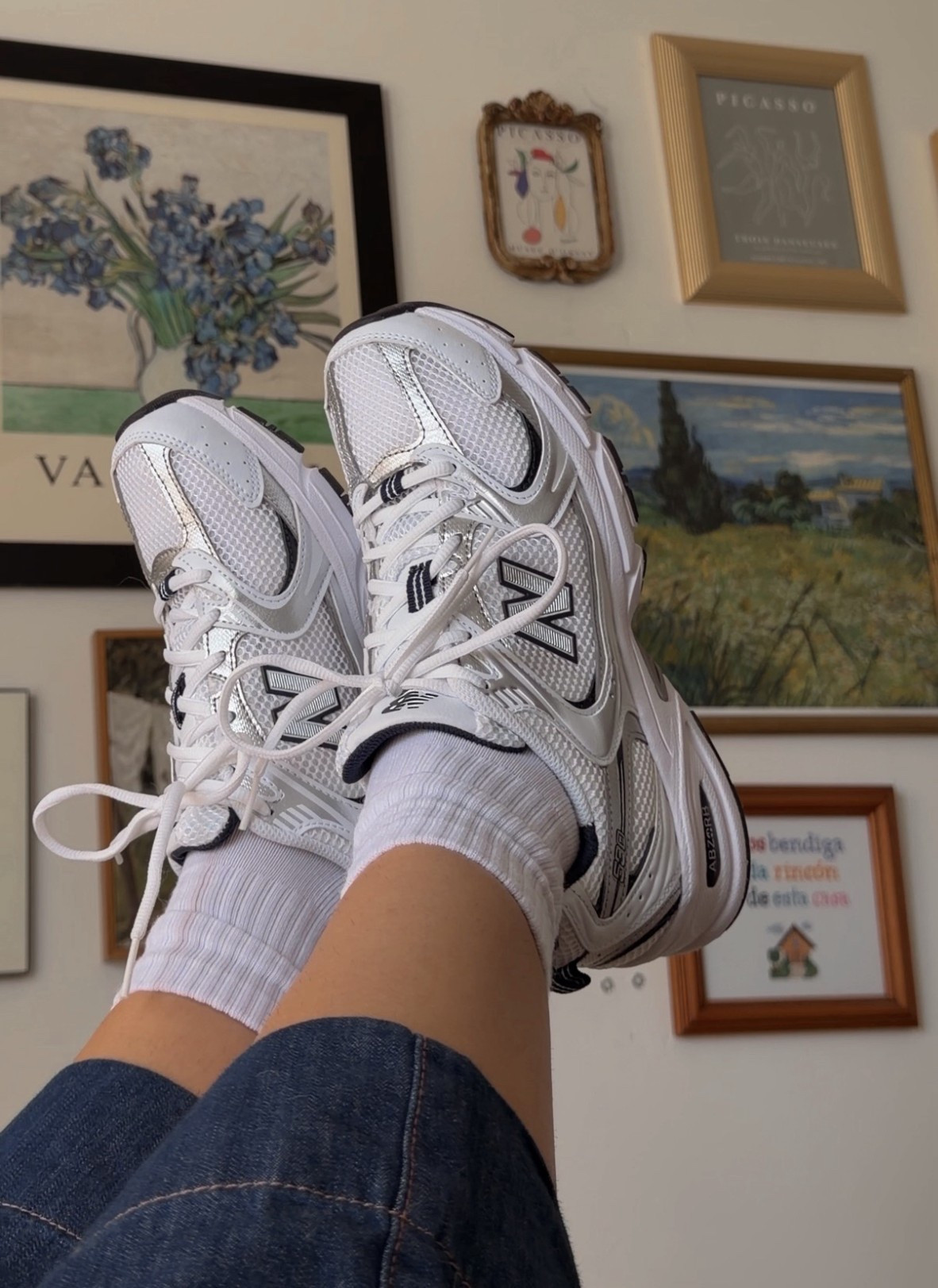 maturing is realizing tennis shoes aren’t just practical they’re actually cute. obsessed with these new balance 530s! i’ve been eyeing them for MONTHS and finally got them!